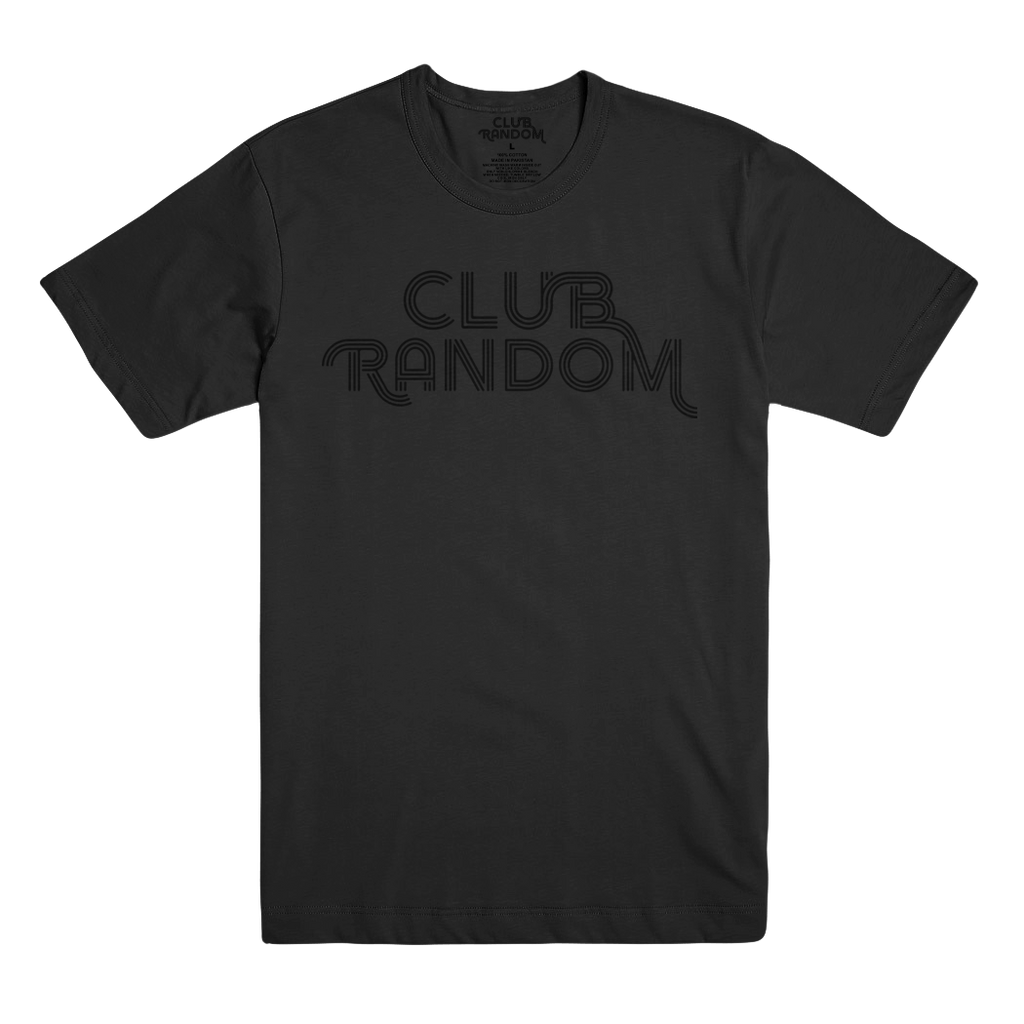 Logo T-Shirt - Tone Black – CLUB RANDOM Logo T-Shirt - Tone Black – CLUB RANDOM